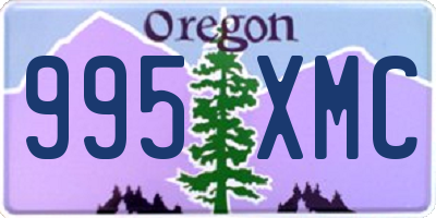 OR license plate 995XMC