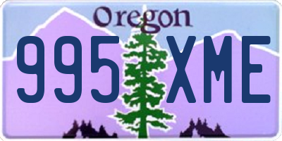 OR license plate 995XME