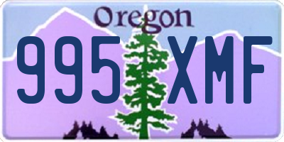 OR license plate 995XMF