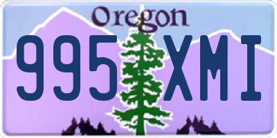 OR license plate 995XMI
