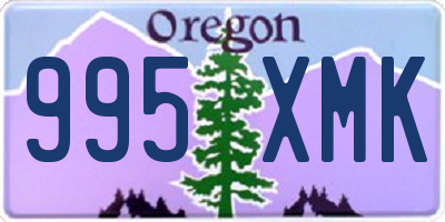OR license plate 995XMK