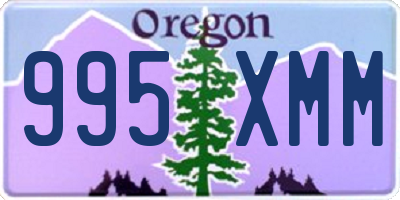 OR license plate 995XMM