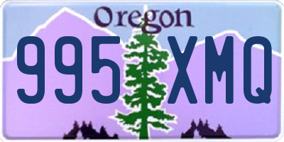OR license plate 995XMQ