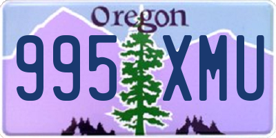 OR license plate 995XMU
