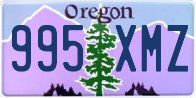 OR license plate 995XMZ
