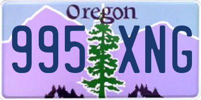 OR license plate 995XNG