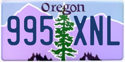 OR license plate 995XNL