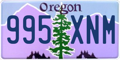 OR license plate 995XNM