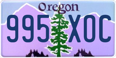 OR license plate 995XOC