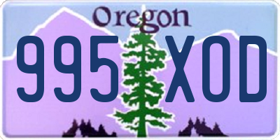 OR license plate 995XOD