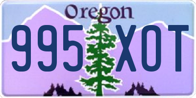 OR license plate 995XOT