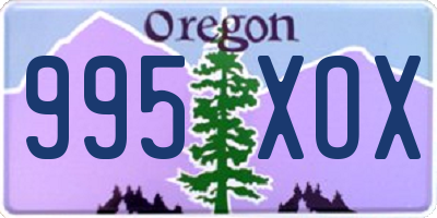 OR license plate 995XOX