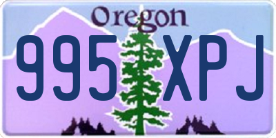 OR license plate 995XPJ