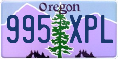 OR license plate 995XPL