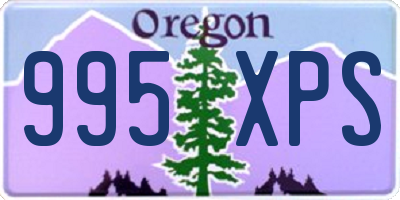 OR license plate 995XPS