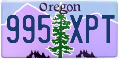 OR license plate 995XPT