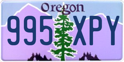 OR license plate 995XPY