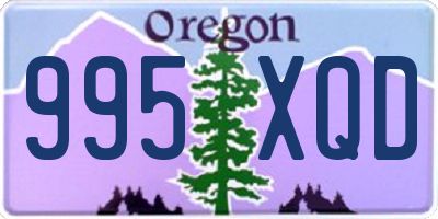 OR license plate 995XQD