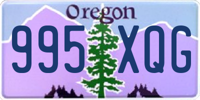 OR license plate 995XQG