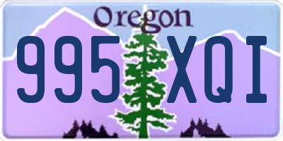 OR license plate 995XQI