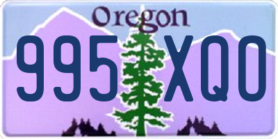 OR license plate 995XQO