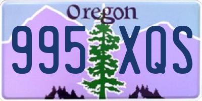 OR license plate 995XQS