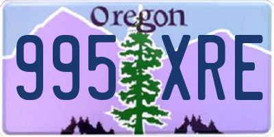 OR license plate 995XRE
