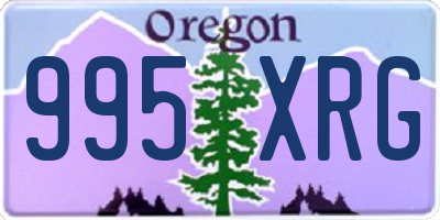 OR license plate 995XRG