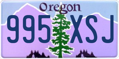 OR license plate 995XSJ