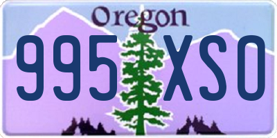 OR license plate 995XSO