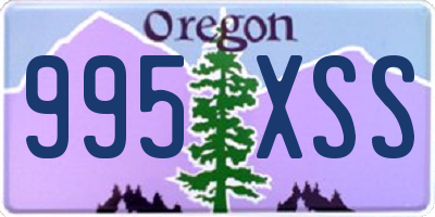 OR license plate 995XSS