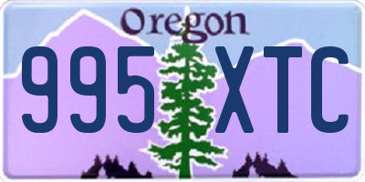 OR license plate 995XTC