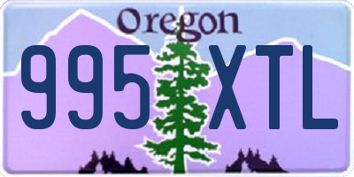 OR license plate 995XTL