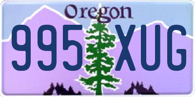 OR license plate 995XUG