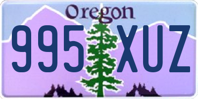 OR license plate 995XUZ