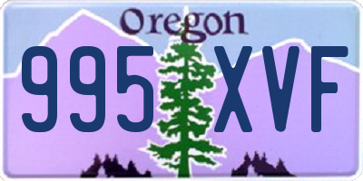 OR license plate 995XVF