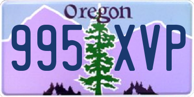 OR license plate 995XVP