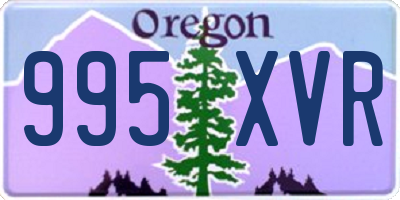 OR license plate 995XVR