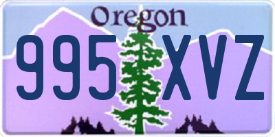 OR license plate 995XVZ