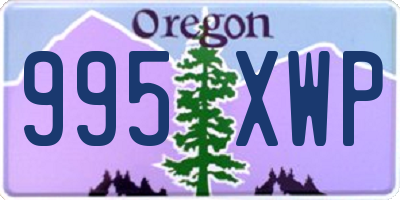 OR license plate 995XWP