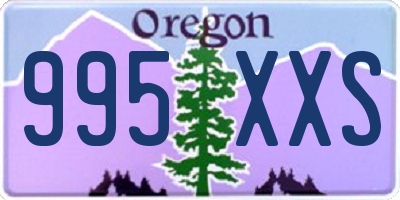 OR license plate 995XXS