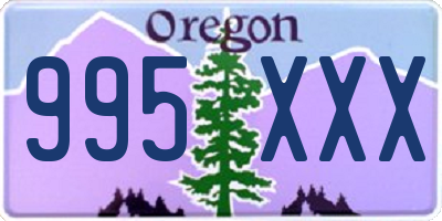 OR license plate 995XXX