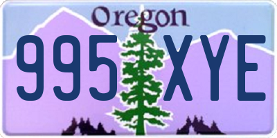 OR license plate 995XYE
