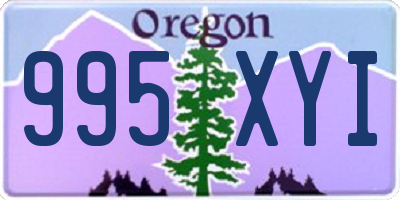 OR license plate 995XYI