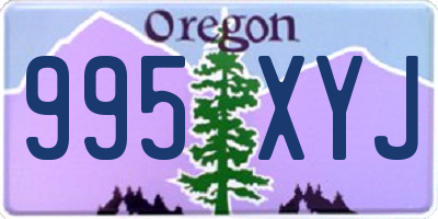 OR license plate 995XYJ