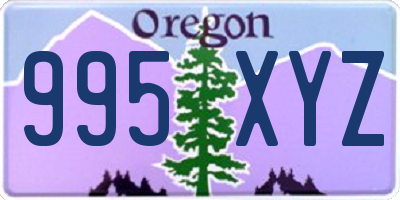 OR license plate 995XYZ