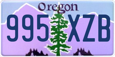 OR license plate 995XZB