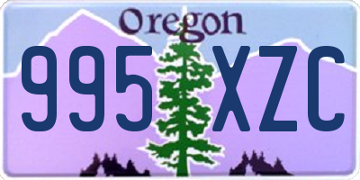 OR license plate 995XZC