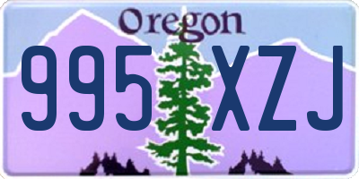 OR license plate 995XZJ