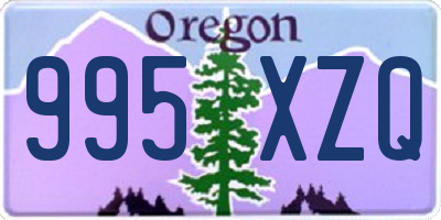 OR license plate 995XZQ